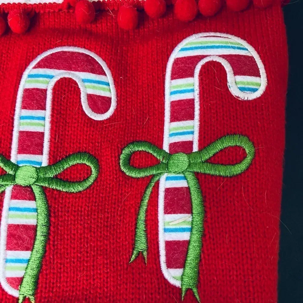 XL Christmas Dog Candy Cane Sweater